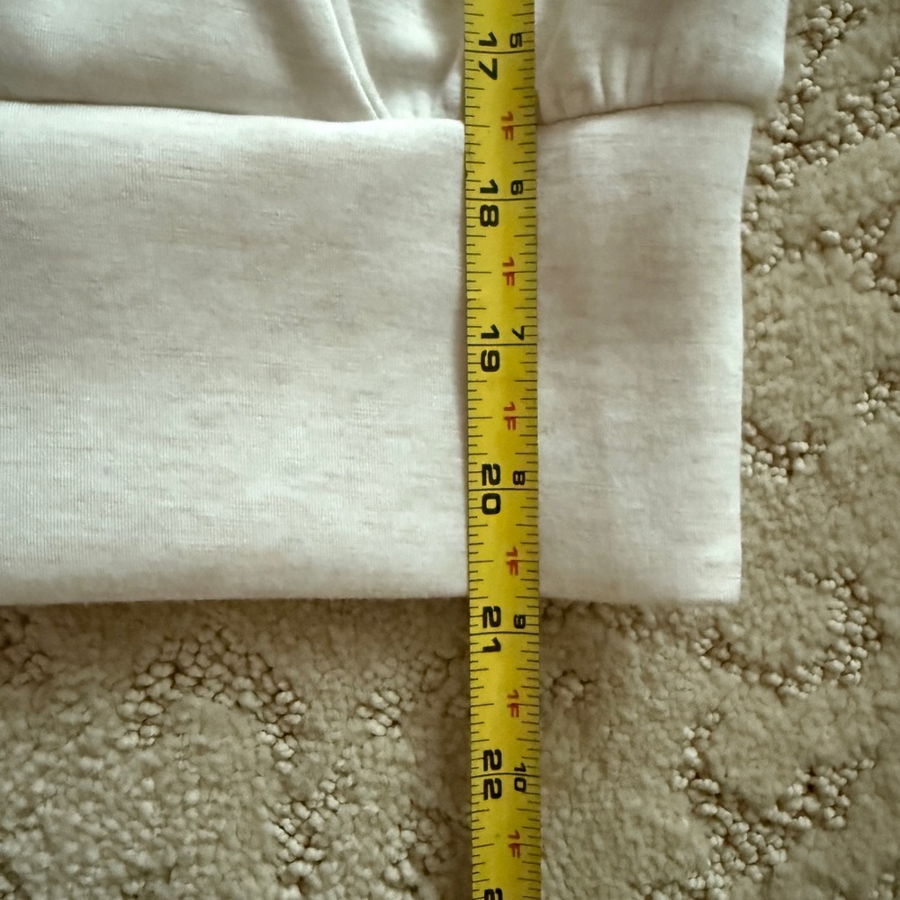 SPANX Cream Wrap-Front Long Sleeve Crop Top - Picture 10 of 10